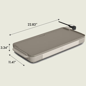 Bella 10" x 20" Griddle - Oatmilk, , hires