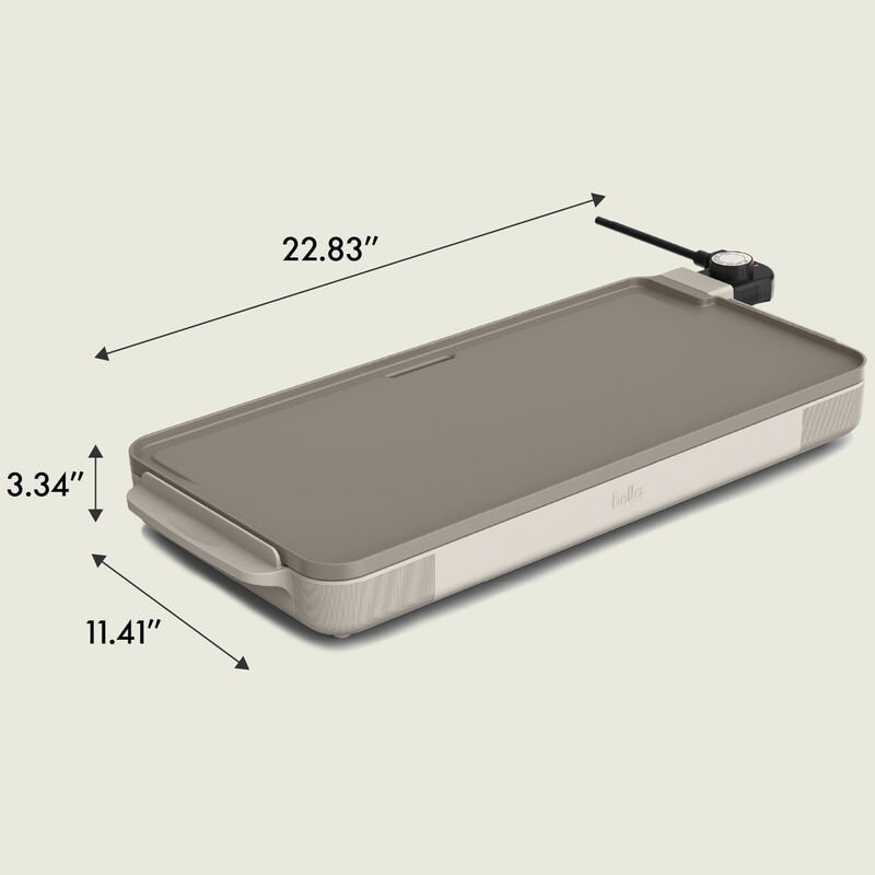 Bella 10" x 20" Griddle - Oatmilk, , hires