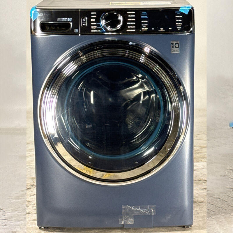 GE Profile 28 in. 5.3 cu. ft. Smart Stackable Front Load Energy Star Washer with UltraFresh Vent System+, Sanitize & Steam Cycle - Sapphire Blue (Open Box Good Condition), , hires