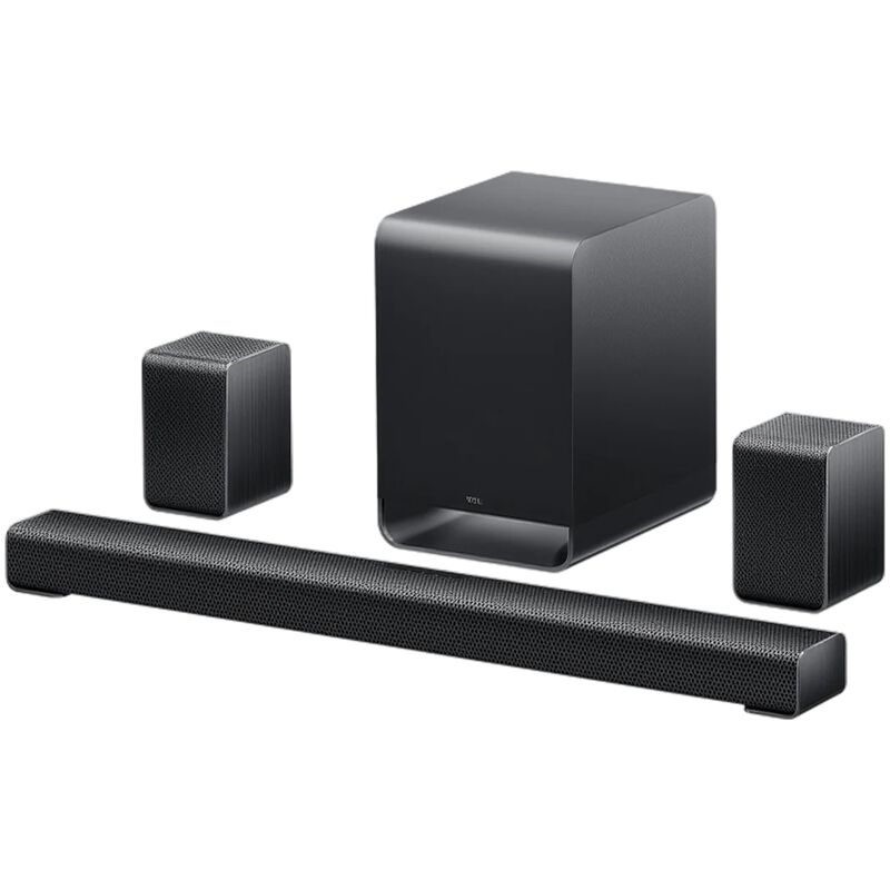 TCL S-Class 5.1 Channel Dolby Atmos Sound Bar with Bluetooth & Wireless Subwoofer - Black, , hires