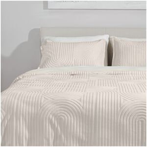 BEDGEAR Performance Duvet & 2pc Sham Set, Racetrack, Cream, King, , hires