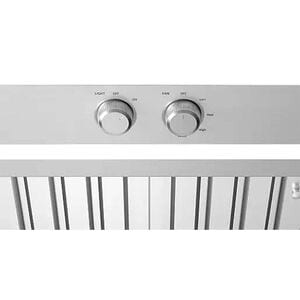 Dacor 36 in. Ducted Standard Style Range Hood with 1200 CFM, 4 Fan Speeds & 1 LED Light - Silver Stainless, , hires