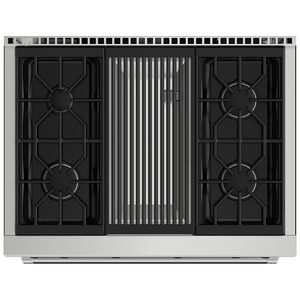 Wolf 36 in. 5.5 cu. ft. Oven Freestanding LP Gas Range with 4 Sealed Burners - Stainless Steel, , hires