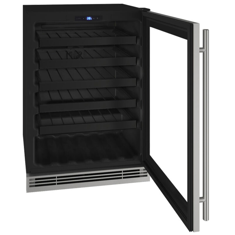 ULine 1 Class Series 24 in. Undercounter Wine Cooler with Door Lock, Single Zone & 48 Bottle