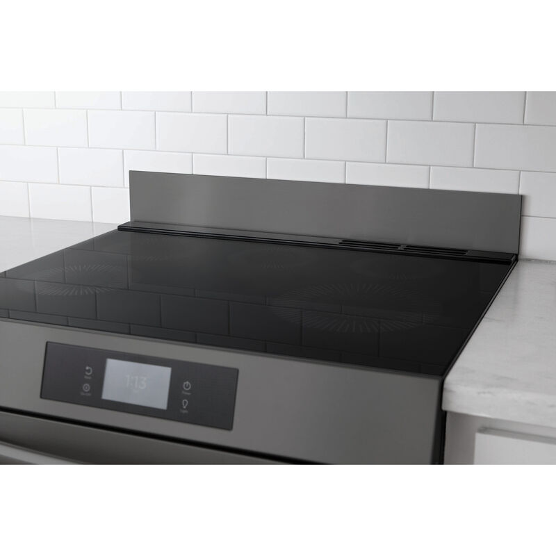 Frigidaire Front Control Range Universal Backguard - Black Stainless Steel, , hires