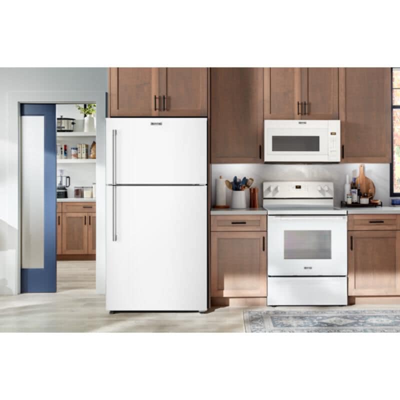 Maytag 30 in. 19.3 cu. ft. Garage-Ready Top Freezer Refrigerator - White, , hires