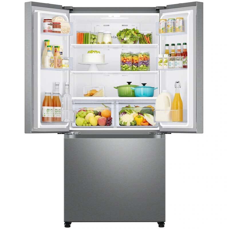 Samsung 33 in. 17.5 cu. ft. Smart Counter Depth French Door Refrigerator with Ice Maker - Fingerprint Resistant Stainless Steel, Fingerprint Resistant Stainless, hires