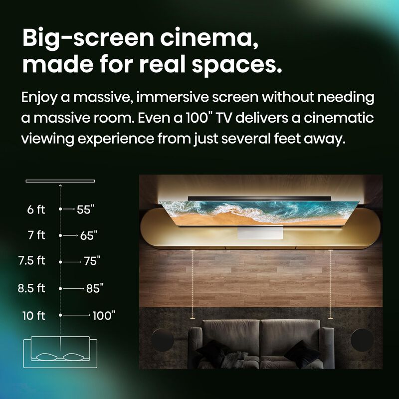 Hisense - 55" Class UR8 Series RGB Mini-LED 4K UHD Smart Google TV, , hires