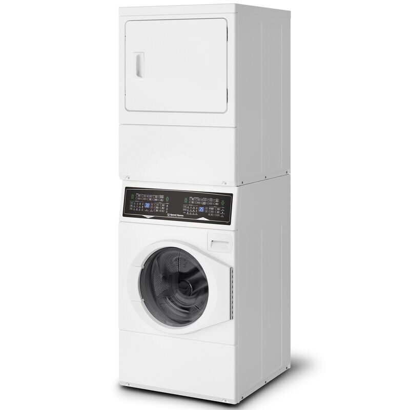 Speed Queen 27 in. 3.5 cu. ft. Gas Front Load Laundry Center with Pet Plus Flea Cycle, Sensor Dry, Sanitize with Oxi & Steam Cycle - White, White, hires