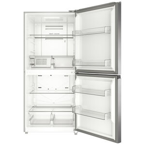 Midea 30 in. 20.0 cu. ft. Garage-Ready Automatic Smart 4-Drawers Upright Freezer with Adjustable Shelves - Stainless Steel, Stainless Steel, hires