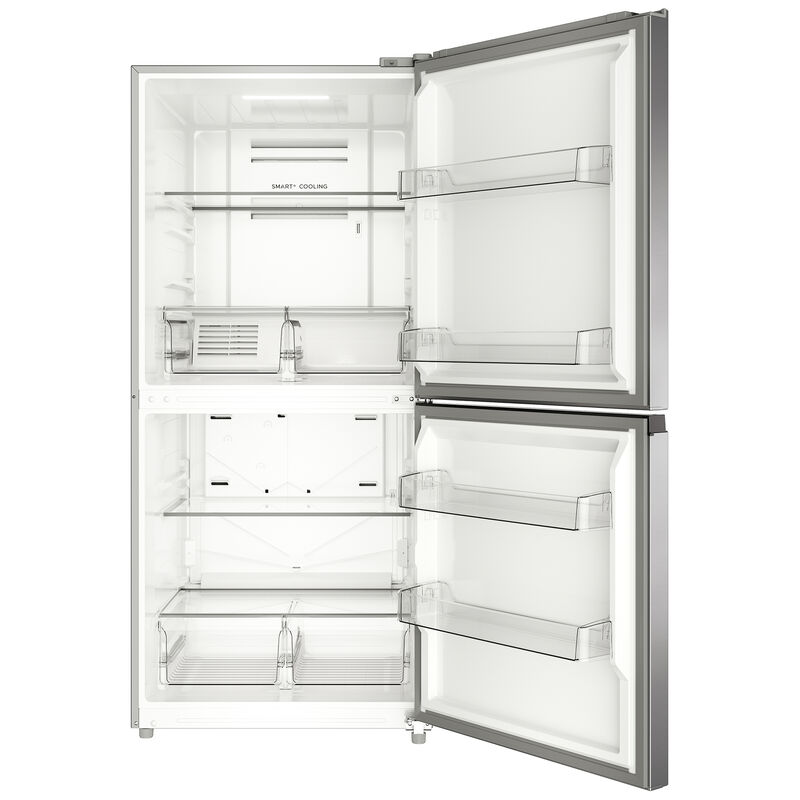 Midea 30 in. 20.0 cu. ft. Garage-Ready Automatic Smart 4-Drawers Upright Freezer with Adjustable Shelves - Stainless Steel, Stainless Steel, hires