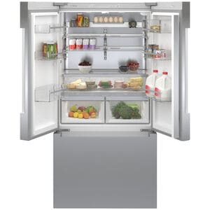 Bosch 800 Series 36 in. 20.8 cu. ft. Smart Counter Depth French Door Refrigerator with Internal Water Dispenser and Recessed handles Anti-Finger Print Stainless Steel, , hires