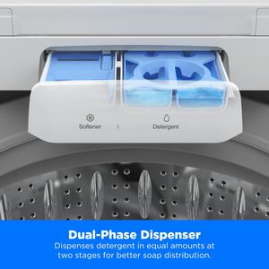 Midea 27 in. 4.5 cu. ft. Smart Top Load Washer - White, , hires