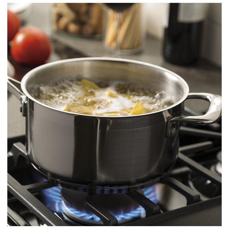 GE 30 in. 5 cu. ft. Gas Range with 5 Sealed Burners & Griddle - Black, Black, hires