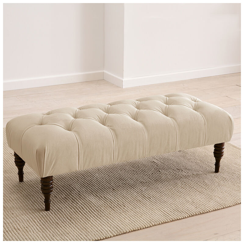 Skyline Furniture Tufted Upholstered Low Profile Standard Bed & Reviews