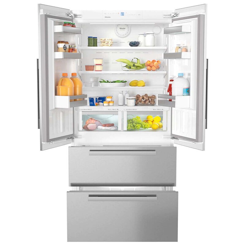 Miele 36 in. 18.8 cu. ft. Built-In Counter Depth 4-Door French Door Refrigerator with Ice Maker - Custom Panel Ready, , hires
