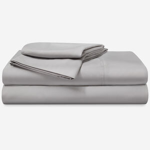 BEDGEAR Basic Queen Size Sheet Set (Ideal for Adj. Bases) - Light Grey