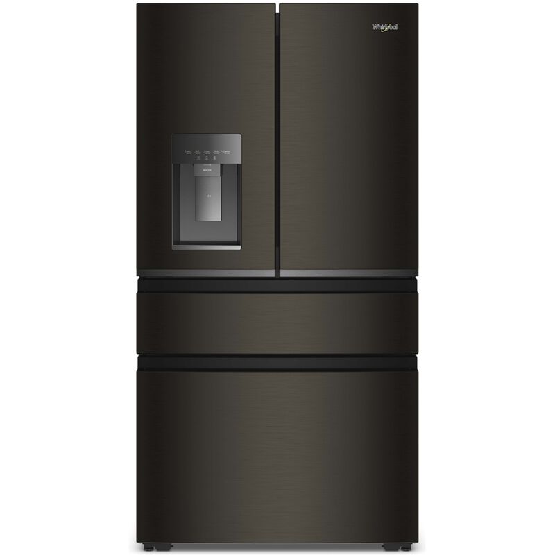 Whirlpool 36 in. 21.9 cu. ft. Smart Counter Depth 4-Door French Door Refrigerator with Ice & Water Dispenser - Black Stainless, , hires