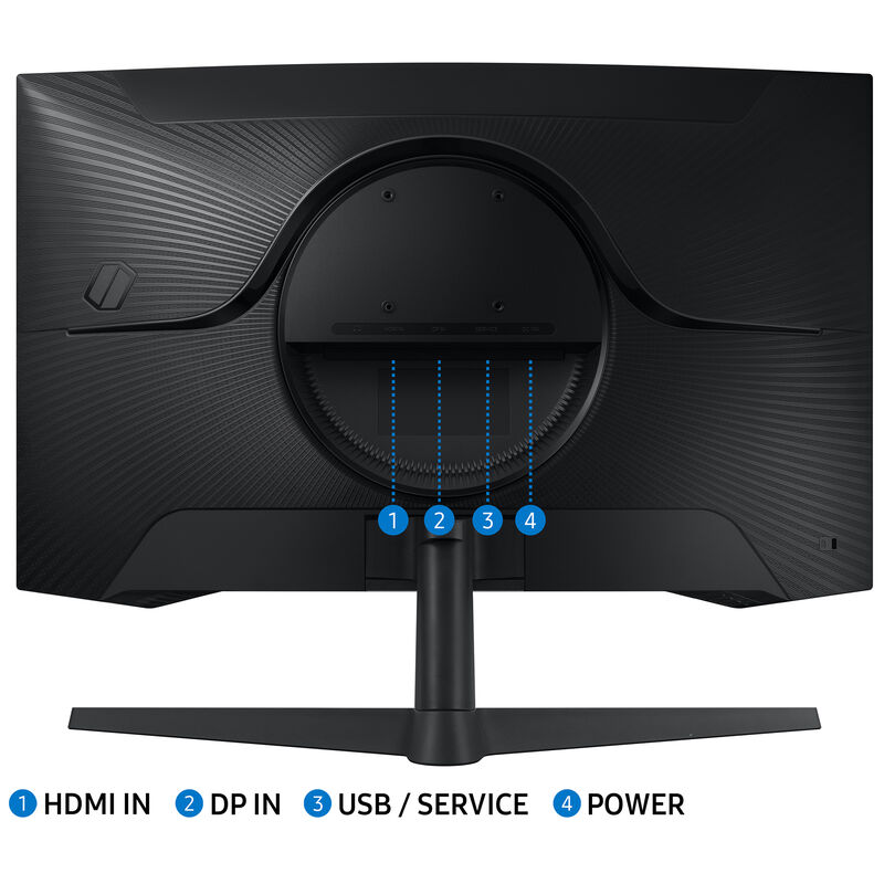 Samsung - 27" Odyssey 1000R Curved QHD 165Hz 1ms AMD FreeSync Gaming Monitor (DP, HDMI) - Black, , hires