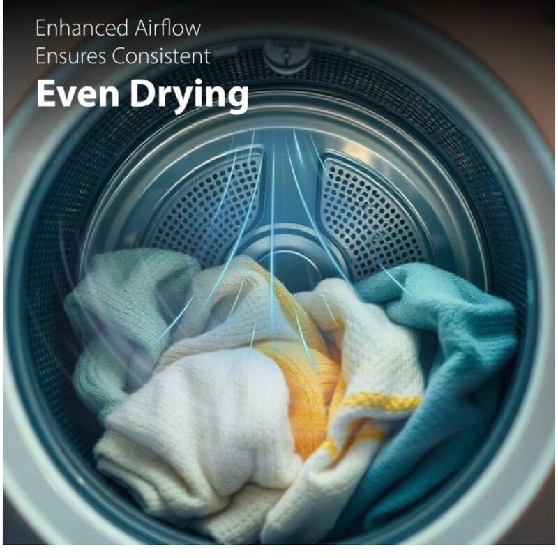Equator Deluxe 24 in. 4.0 cu. ft. Stackable Electric Dryer with Sensor Dry, Sanitize & Steam Cycle - White, , hires