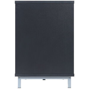 Manhattan Comfort Brighton 60" TV Stand with Glass Shelves & Media Wire Management - Onyx, , hires