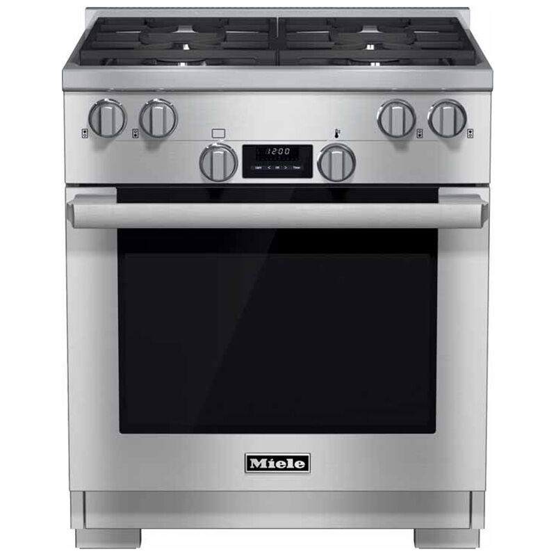 Miele M Pro Series 30inch Freestanding Gas Range with 4 Sealed Burners &  4.6 Cu. Ft. Single Oven with - Stainless Steel