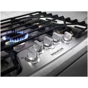 SKS 30 in. 5-Burner Smart Natural Gas Cooktop with Griddle, Simmer Burner & Power Burner - Stainless Steel, , hires