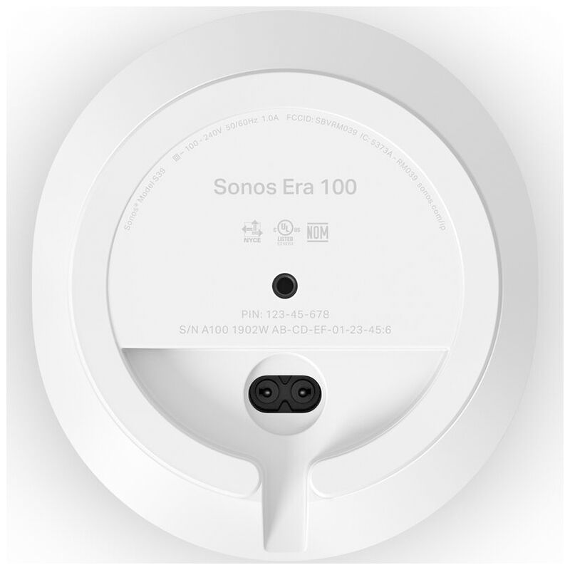 Tilsvarende Hates musikkens Sonos Era 100 Wireless Compact Home Speaker - White | P.C. Richard & Son
