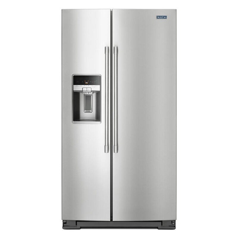 Maytag 36 in. 20.6 cu. ft. Counter Depth Side by Side Refrigerator with Ice & Water Dispenser - Fingerprint Resistant Stainless Steel, , hires