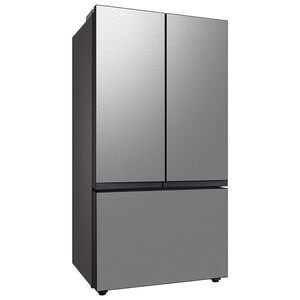 Samsung Bespoke 36 in. 24 cu. ft. Smart Counter Depth French Door Refrigerator with Internal Water AutoFill Pitcher - Stainless Steel, Stainless Steel, hires