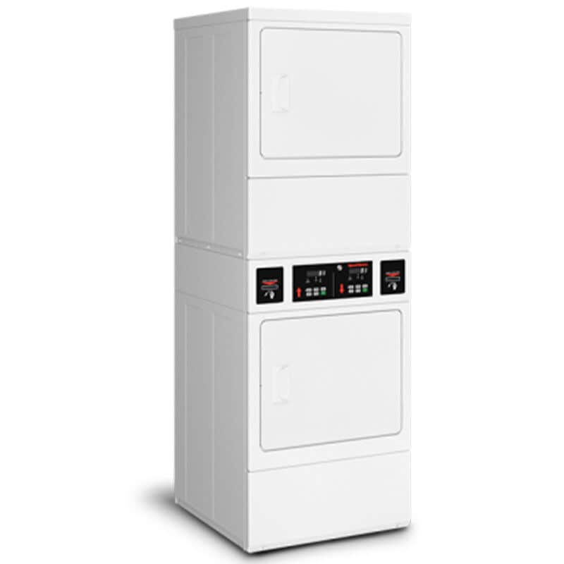 Speed Queen 27 in. 7.0 cu. ft. Commercial Stacked Gas Dryer - White, , hires