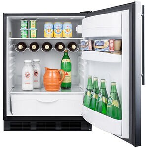 Summit 24 in. 5.8 cu. ft. Undercounter Refrigerator - Stainless Steel, , hires