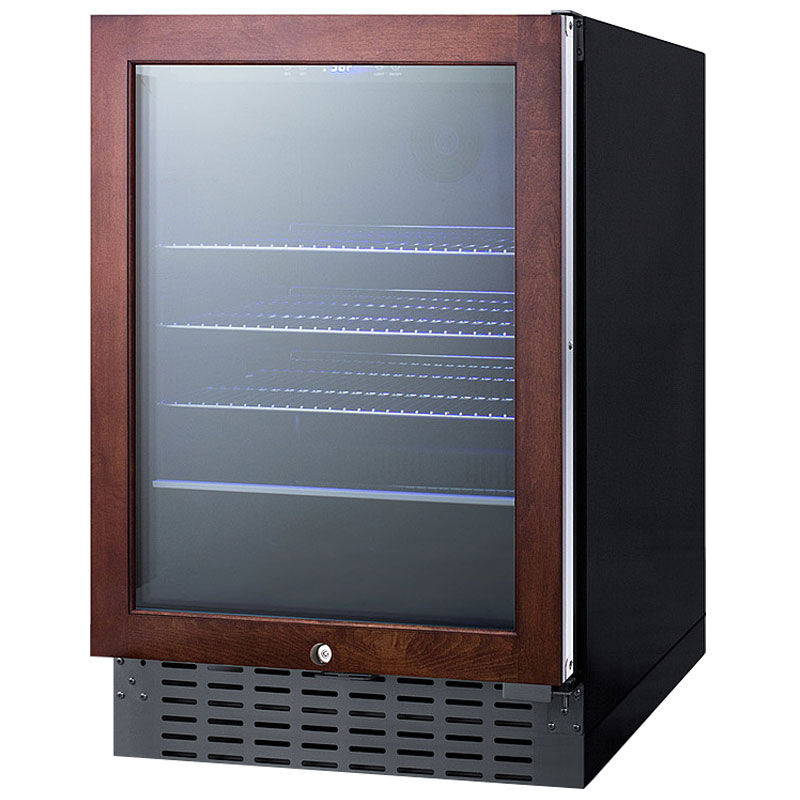 Summit Commercial 24 in. Built-In/Freestanding 4.2 cu. ft. Compact Beverage Center with Adjustable Shelves & Digital Control - Custom Panel Ready, , hires