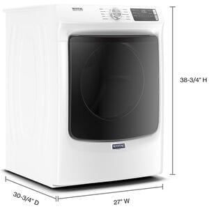 Maytag 27 in. 7.3 cu. ft. Electric Dryer with 10 Dryer Programs, 4 Dry Options, Wrinkle Care & Sensor Dry - White, , hires