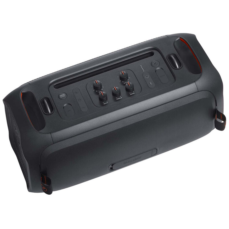 JBL Partybox On-The-Go Essential Rechargeable Splashproof Bluetooth Party Speaker with Microphone - Black, , hires