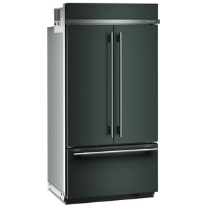 KitchenAid 42 in. 24.2 cu. ft. Built-In Counter Depth French Door Refrigerator with Ice Maker - Juniper, Juniper, hires