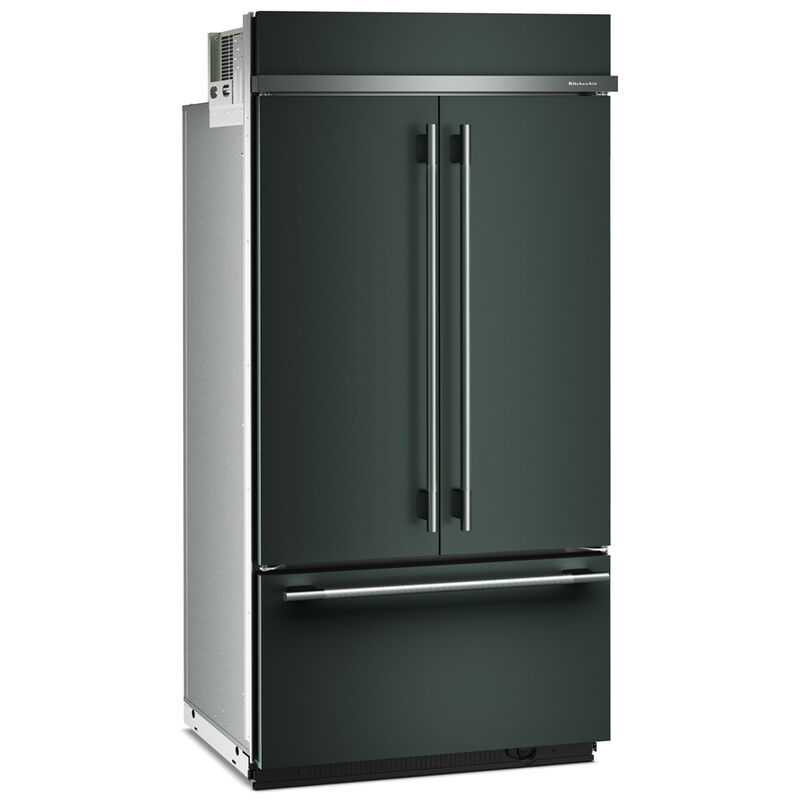 KitchenAid 42 in. 24.2 cu. ft. Built-In Counter Depth French Door Refrigerator with Ice Maker - Juniper, Juniper, hires
