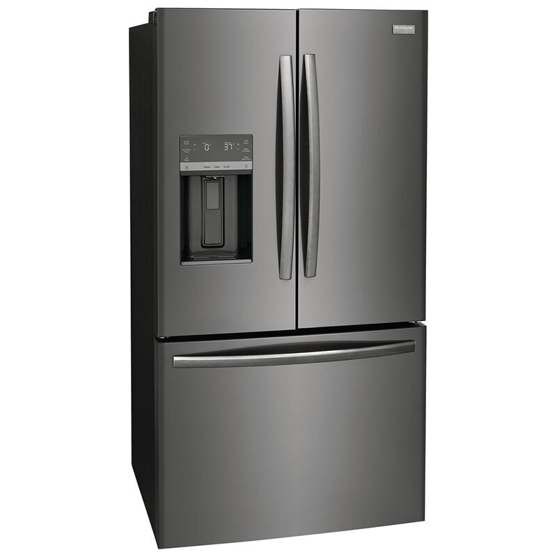 Frigidaire Gallery 36 in. 27.8 cu. ft. French Door Refrigerator with Ice & Water Dispenser - Smudge-Proof Black SS, Smudge-Proof Black SS, hires