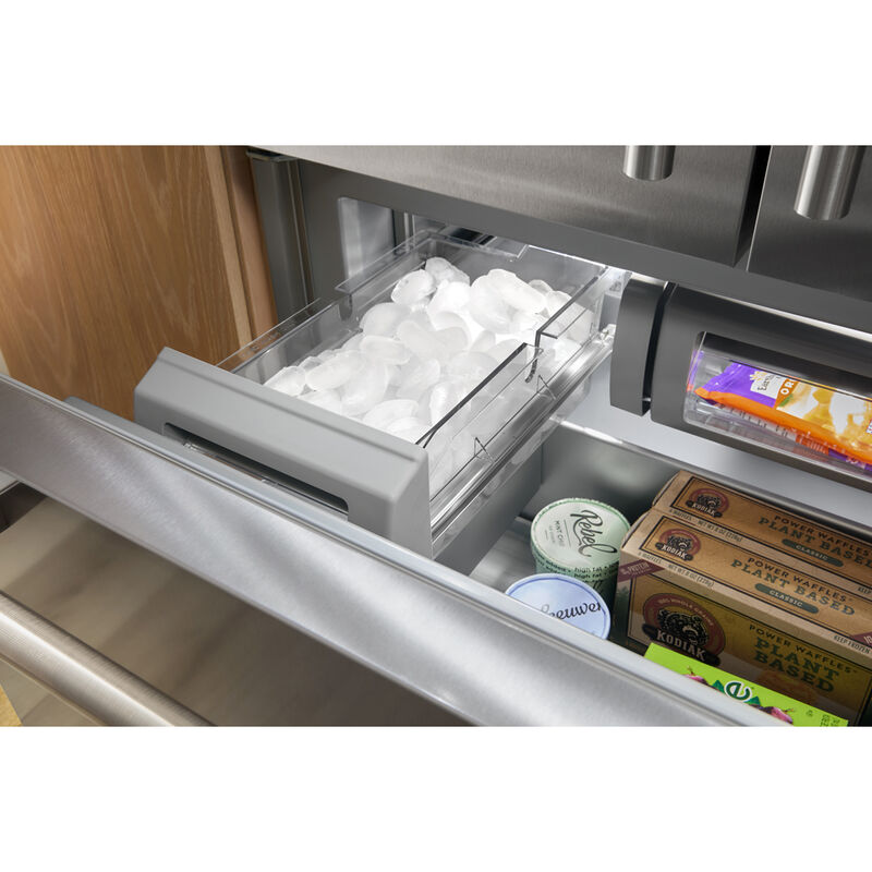 KitchenAid 36 in. 20.9 cu. ft. Built-In Counter Depth Bottom Freezer Refrigerator with Ice Maker - Stainless Steel with PrintShield Finish, , hires