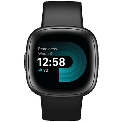 Fitbit Versa 4 Fitness smartwatch - Black / Graphite Aluminum | FB523BKBK-US