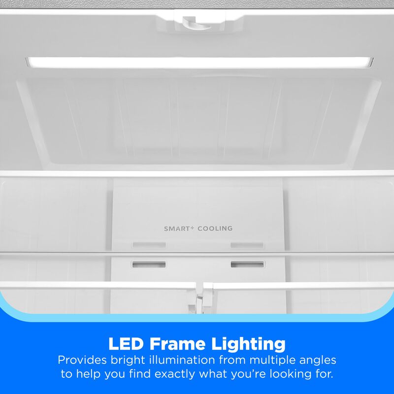 Midea 36 in. 26.5 cu. ft. Smart Counter Depth French Door Refrigerator with Internal Water Autofill Pitcher - Stainless Steel, , hires