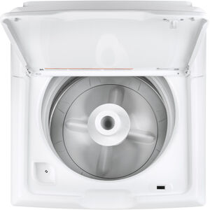 GE 27 in. 4.2 cu. ft. Top Load Washer with Agitator & Stainless Steel Basket - White, , hires