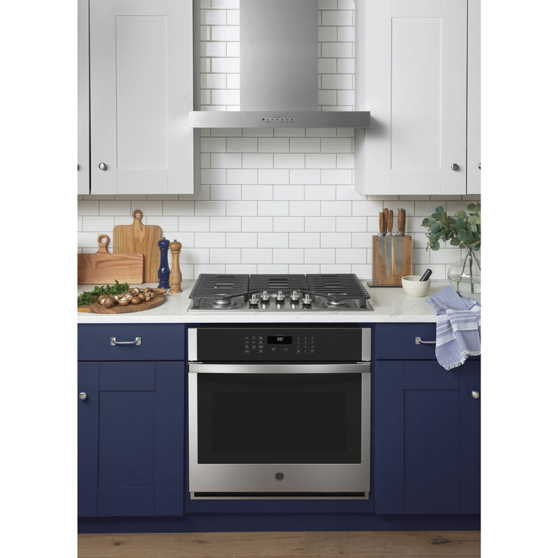 GE 30 in. 5-Burner Natural Gas Cooktop with Simmer Burner & Power Burner - Stainless Steel, Stainless Steel, hires