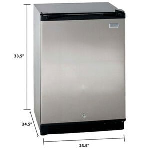 Avanti 24 in. 5.2 cu. ft. Mini Fridge - Stainless Steel, , hires