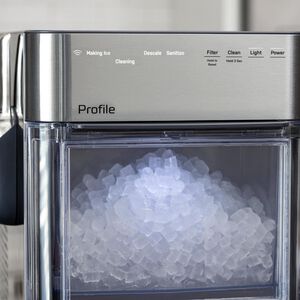 GE Profile 14 in. Smart Ice Maker with 3 lb. Ice Storage & Digital Control - Stainless Steel, , hires