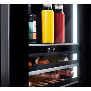 JennAir Noir Series 24 in. 5.0 cu. ft. Built-In Beverage Center with Fixed Shelves & Digital Control - Black, , hires