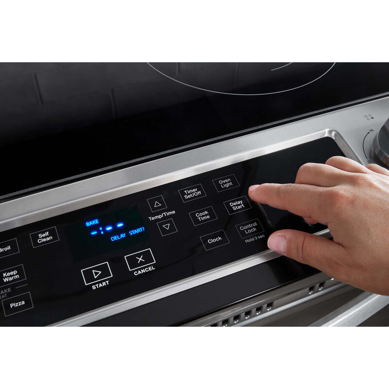 Whirlpool 30 in. 4.8 cu. ft. Slide-In Electric Range with Radiant Burners - White, White, hires