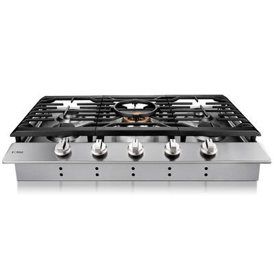 Fotile Tri-Ring Series 36 in. Gas Cooktop with 5 Sealed Burners - Stainless Steel | GLS36502