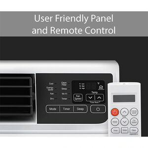 LG 14,000 BTU 115V Smart Energy Star Window/Wall Air Conditioner with Dual Inverter, 3 Fan Speeds, Sleep Mode & Remote Control - White, , hires