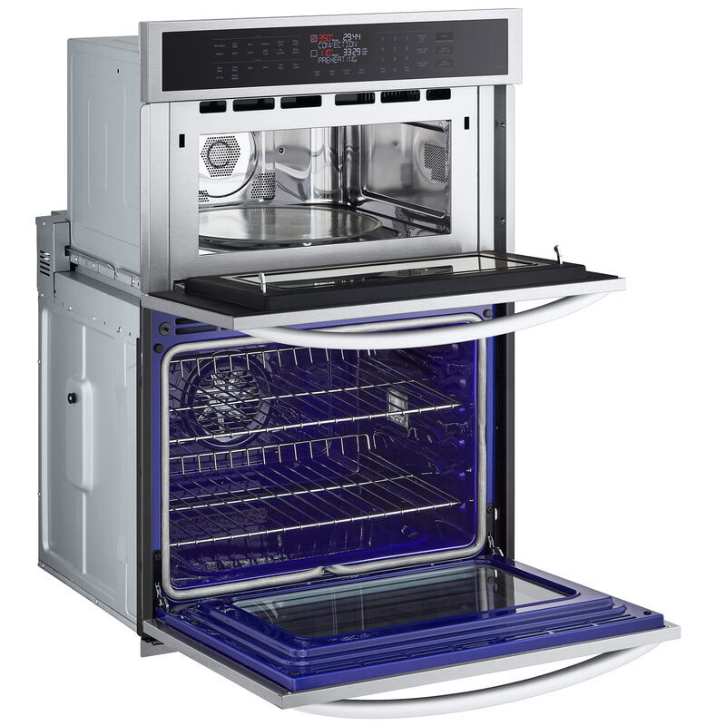 LG 30 in. 6.4 cu. ft. Smart Electric Microwave/Wall Oven Combo with Standard Convection - PrintProof Stainless Steel, , hires